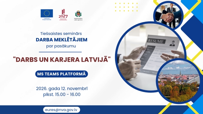 Lapā attēlota darba pārrunas un Rīga, kā arī atkārtota informācija par semināru