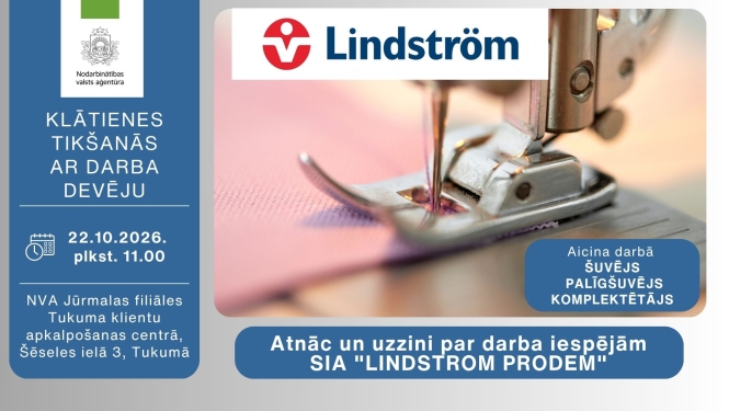 Tikšanās ar darba devēju-Lindstrom-Tukumā
