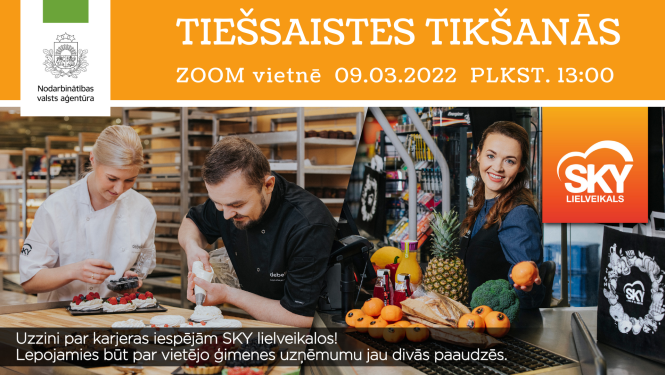 Tiešsaistes tikšanās par karjeras iespējām SKY lielveikalos