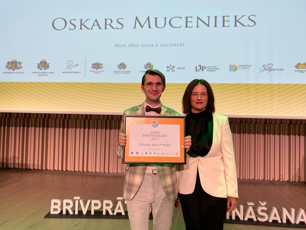 “Gada brīvprātīgais 2023” Oskars Mucenieks