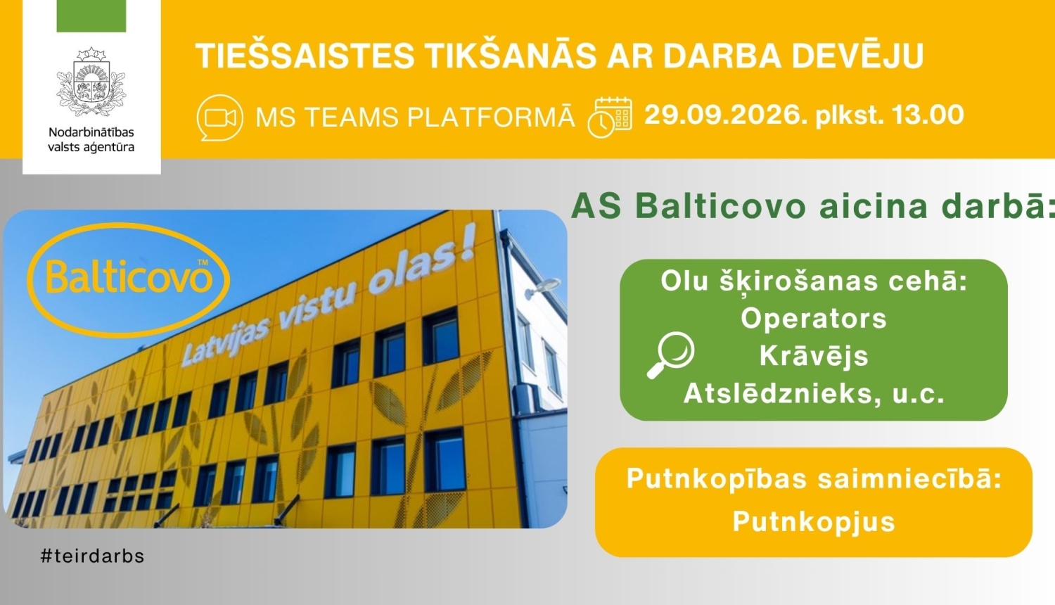 Tikšanās ar darba devēju-Balticovo