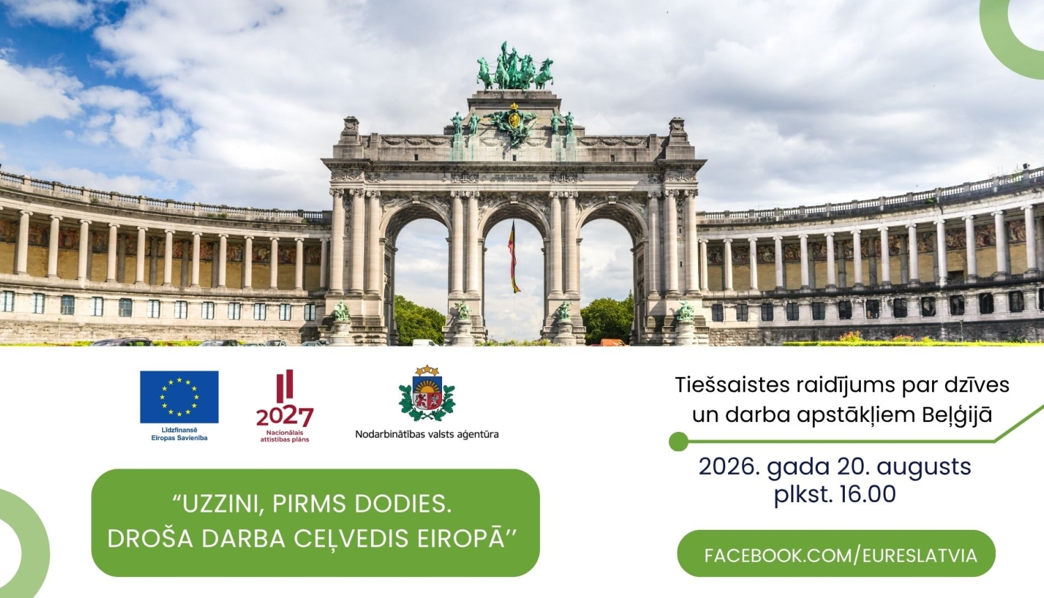 Lapā attēlots Beļģiju raksturojošs attēls un informācija par raidījumu