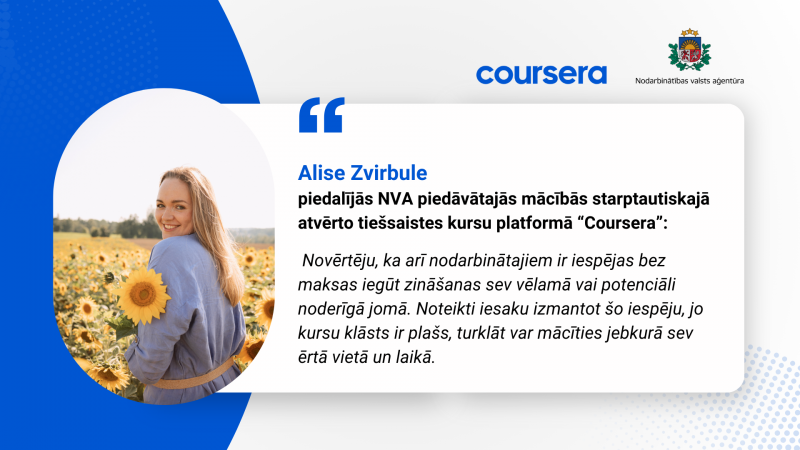 Alise Zvirbule, citāts no pieredzes stāsta