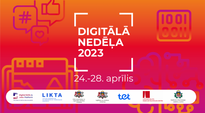 Digitālās nedēļas 2023 vizuālis