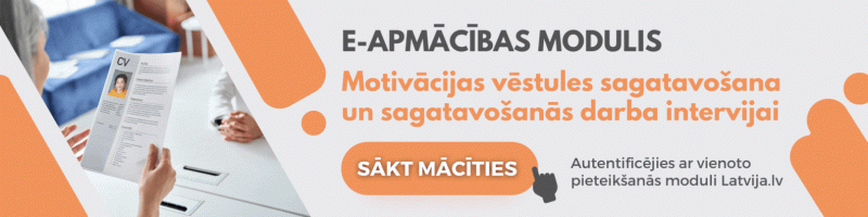 Motivācijas vēstules sagatavošana un sagatavošanās darba intervijai