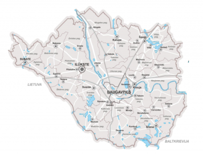 Daugavpils karte