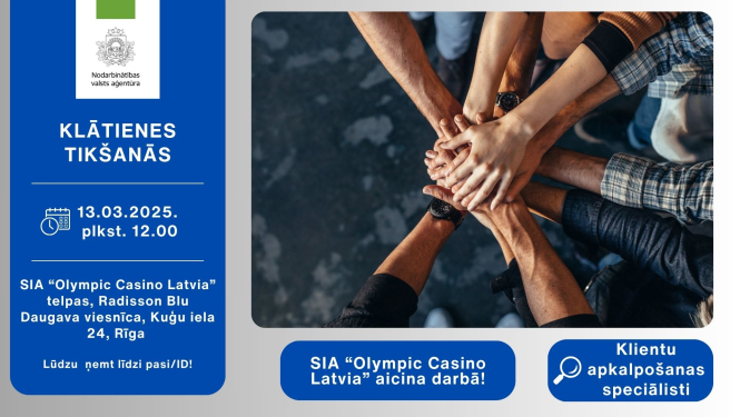 Atvērto durvju diena uzņēmumā SIA “Olympic Casino Latvia”