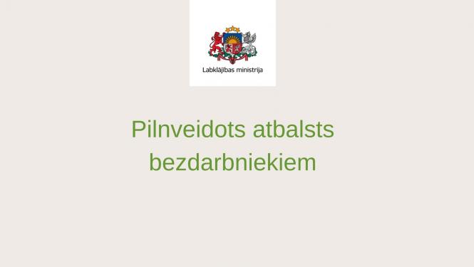 Labklājības ministrija logo un teksts
