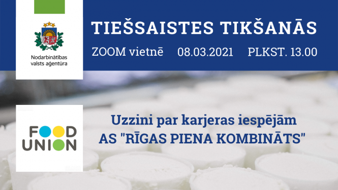 Tiešsaistes tikšanās ar darba devēju Food Union