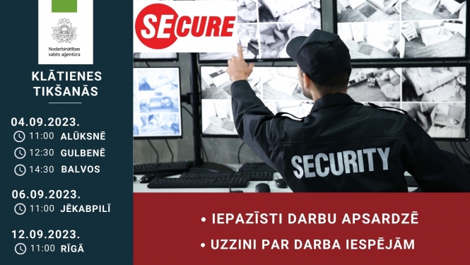 KLĀTIENES tikšanās par darba un karjeras iespējām uzņēmumā  SIA “Secure Solutions Latvia”