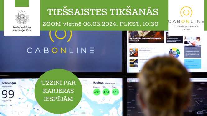 Tiešsaistes tikšanās par darba un karjeras iespējām SIA “Cabonline”