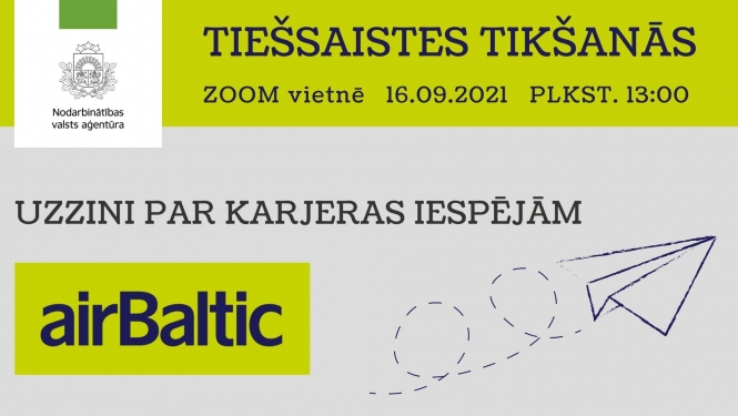 Tiešsaistes tikšanās par karjeras iespējām AS "Air Baltic Corporation AS"