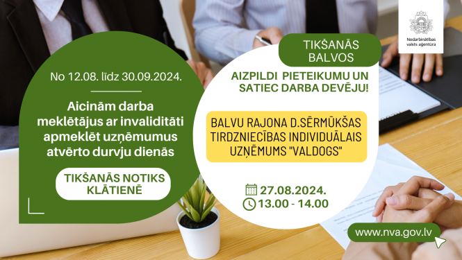 Atvērto durvju diena personām ar invaliditāti Balvu rajona D.Sērmūkšas tirdzniecības individuālajā uzņēmumā "VALDOGS"