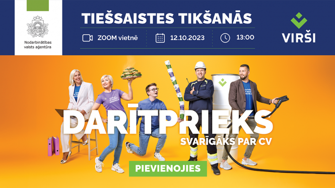 Tiešsaistes tikšanās par darba un karjeras iespējām A/S VIRŠI-A