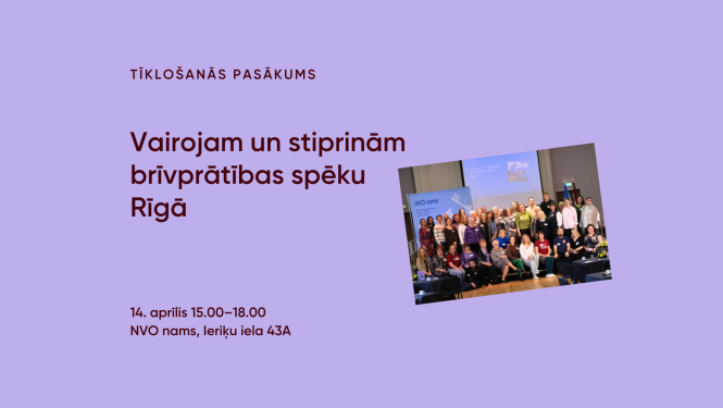 Vairojam un stiprinām brīvprātības spēku Rīgā