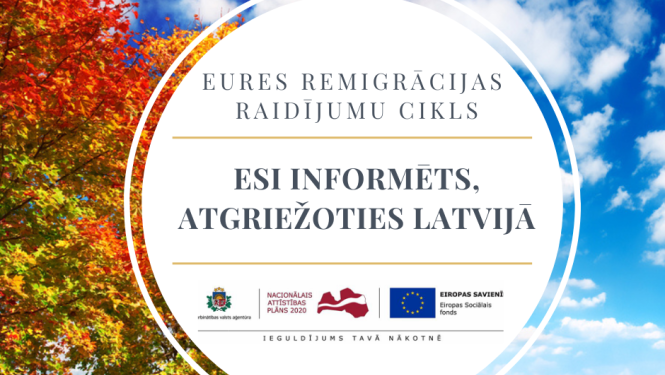 ESF logo, NVA logo, tekstuāls saturs, foto: rudens