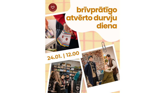 brīvprātīgo atvērto durvju diena 24.01 12.00