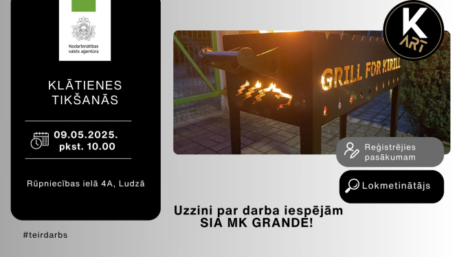 Klātienes tikšanās Ludzā par darba un karjeras iespējām SIA "MK GRANDE"