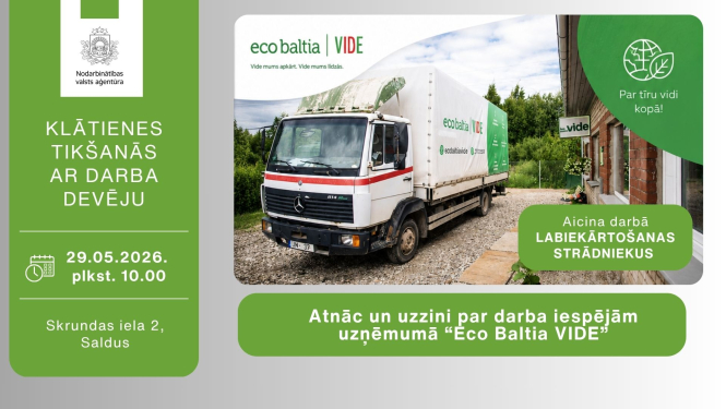 Tikšanās ar darba devēju-Eco Baltia-Saldus