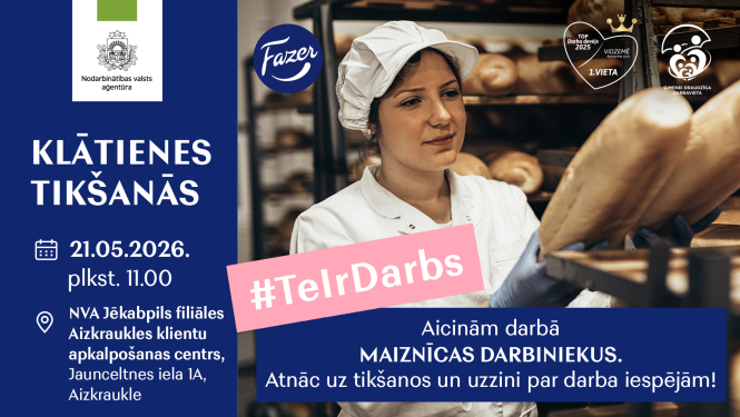 Attēlā redzams darbs maizes cepšanas cehā