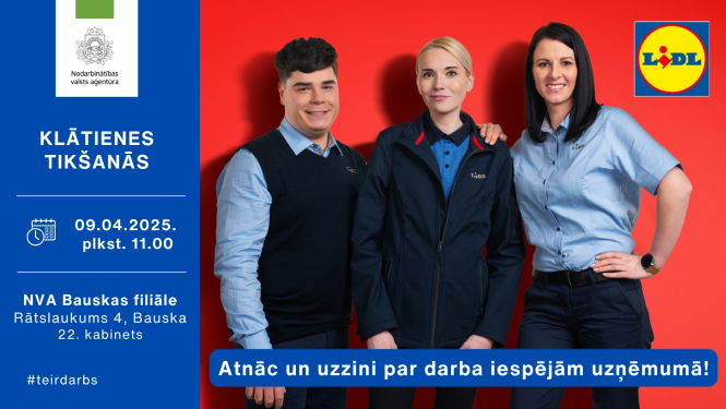 Klātienes tikšanās BAUSKĀ par karjeras iespējām uzņēmumā SIA “LIDL Latvija”