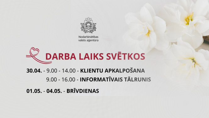 Darba laiks svētkos 