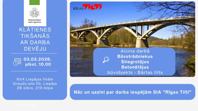 Tikšanās ar darba devēju-Rīgas tilti-Liepāja
