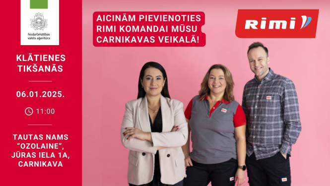 Klātienes tikšanās Carnikavā par karjeras iespējām uzņēmumā SIA “RIMI LATVIA”