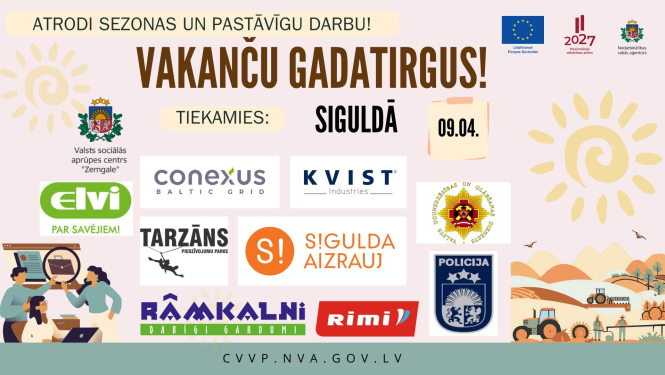 NVA reģionālais vakanču gadatirgus Siguldā