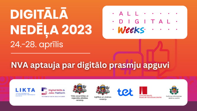 Aptauja par digitālo prasmju apguvi ar NVA atbalstu