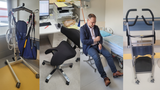 Foto: Austrumu slimnīcā ar Nodarbinātības valsts aģentūras atbalstu pielāgo darbavietas 22 darbiniekiem ar invaliditāti