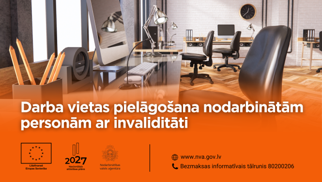 Attēlā redzama ērta, droša un ergonomiska darba vide.