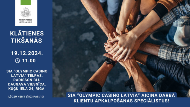 Atvērto durvju diena uzņēmumā SIA “Olympic Casino Latvia”