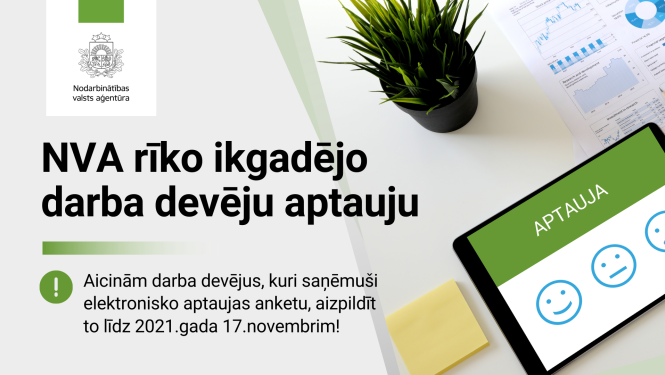 NVA logo, teksts, foto: galds birojā