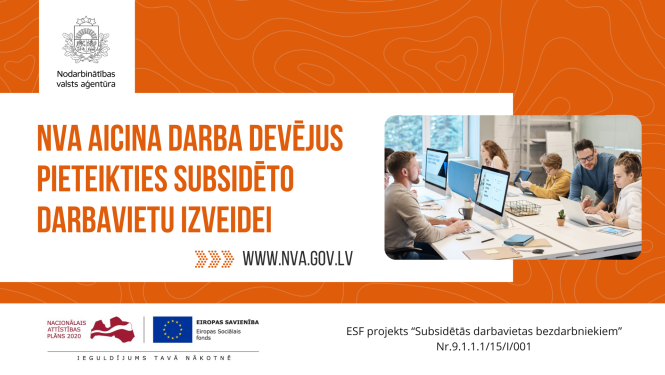 Vizualizācija, NVA logo un tektstuāls saturs