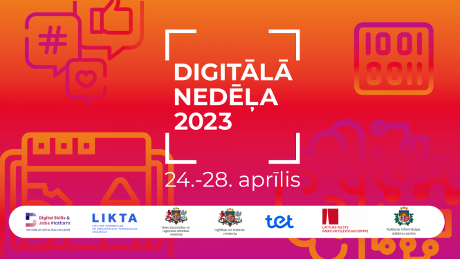 Digitālās nedēļas 2023 vizuālis