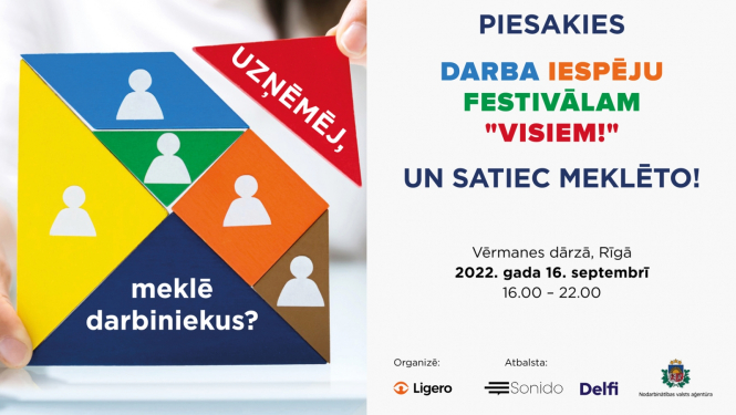 Darba iespēju festivālā “Visiem!” Informācija par fesivālu