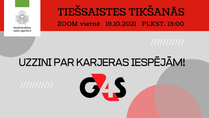 NVA logo, G4S logo un teksts