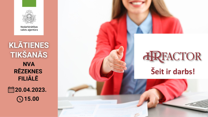 Klātienes tikšanās par darba un karjeras iespējām uzņēmumā "HR factor" (Rēzekne)