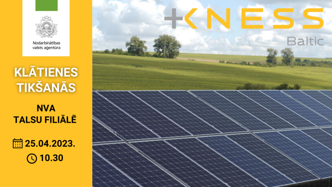 Tiešsaistes tikšanās par karjeras iespējām sia KNESS BALTIC