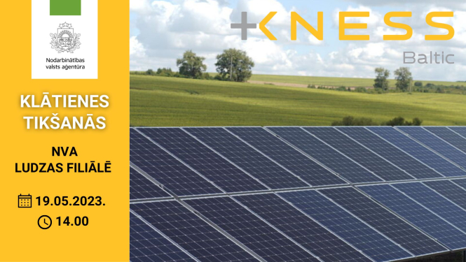 Klātienes tikšanās par darba iespējām KNESS BALTIC