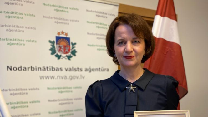 Foto: Nodarbinātības valsts aģentūras direktore Evita Simsone 