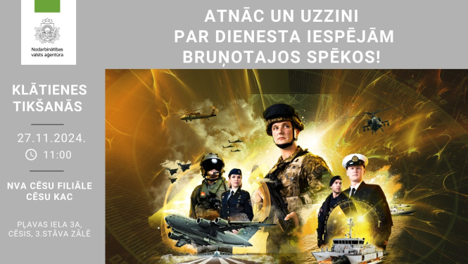 Klātienes tikšanās Cēsīs “Esi viens no mums – kļūsti karavīrs”