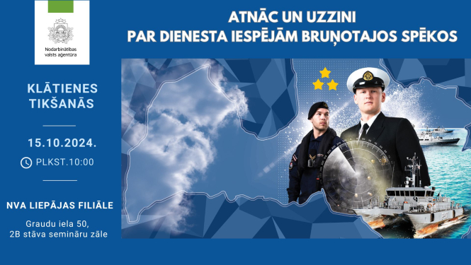 KLĀTIENES tikšanās LIEPĀJĀ par dienesta iespējām Nacionālajos bruņotajos spēkos