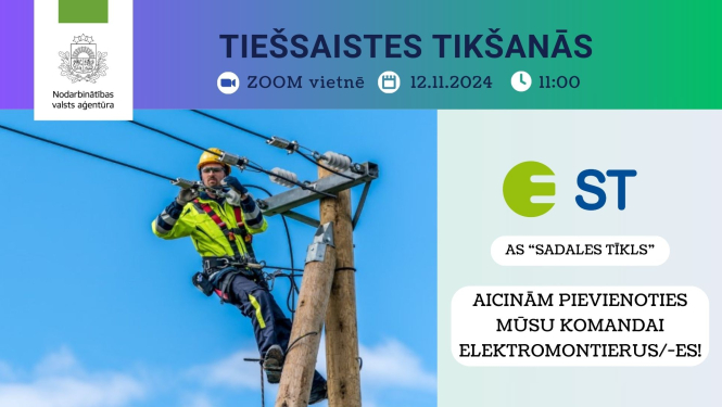 Tiešsaistes tikšanās par darba un karjeras iespējām ar AS "Sadales tīkls"