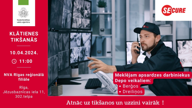 KLĀTIENES tikšanās par darba un karjeras iespējām SIA “Secure Solutions Latvia”