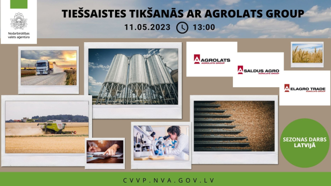 Tiešsaistes tikšanās par darba un prakses iespējām AGROLATS GROUP