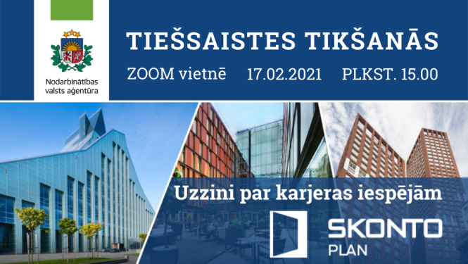 Tiešsaistes tikšanās ar darba devēju Skonto plan