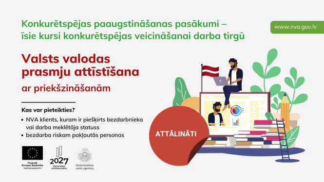 Kurss "Valsts valodas prasmju attīstīšana ar priekszinašanām"