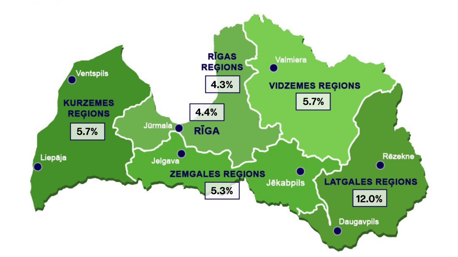 Reģistrētā bezdarba līmenis valstī 2023.gada 30.aprīlī – 5.7%